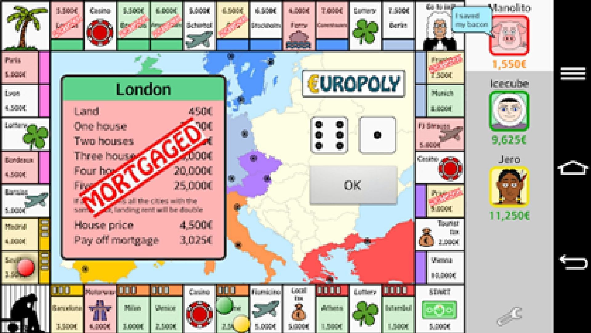 Europoly is available on both mobile and PC (Image via Don Naipe)